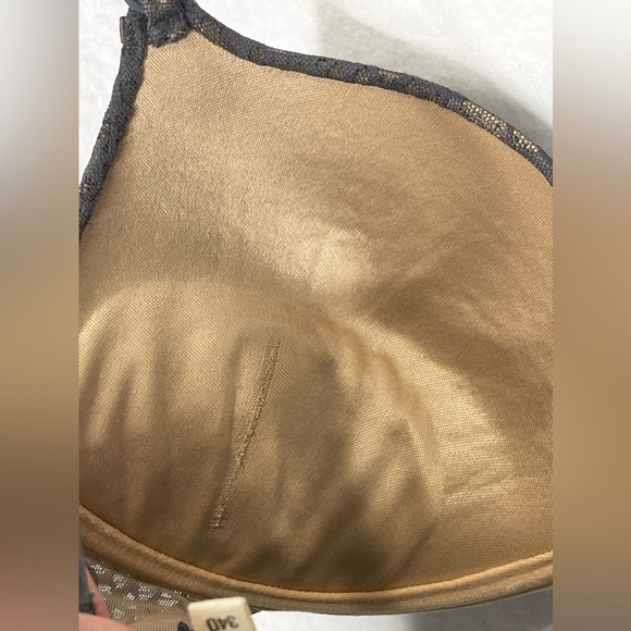 Aerie Scarlet Gray Nude Front or Back Closure Push Up Bra Removable Pads 34D - Picture 7 of 9